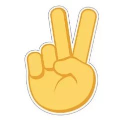 Crocs Peace Hand Sign Jibbitz