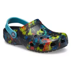 Kids' Crocs Classic Tie Dye Graphic Clogs