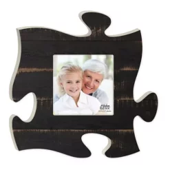P GRAHAM DUNN P. Graham Dunn Black Faux Wood Puzzle Plaque