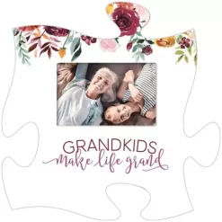 P GRAHAM DUNN P. Graham Dunn Grandkids Make Life Grand Puzzle Piece Wall Frame
