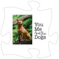 P GRAHAM DUNN P. Graham Dunn You Me And The Dogs Mini Puzzle Piece Wall Art