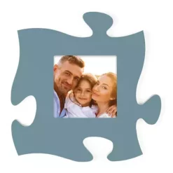 P GRAHAM DUNN P. Graham Dunn Blue Frame Puzzle Piece Wall Art