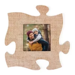 P GRAHAM DUNN P. Graham Dunn Burlap Frame Puzzle Piece Wall Art