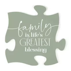 P GRAHAM DUNN P. Graham Dunn Family Is Life's Greatest Blessing Puzzle Piece Wall Art