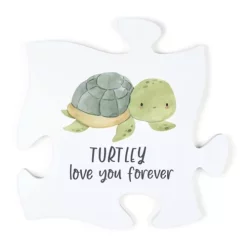 P GRAHAM DUNN P. Graham Dunn Turtley Love You Forever Puzzle Piece Wall Art