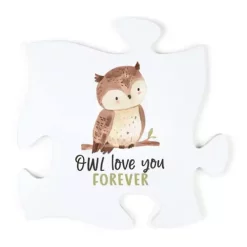 P GRAHAM DUNN P. Graham Dunn Owl Love You Forever Puzzle Piece Wall Art