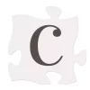 P Graham Dunn Letter C Puzzle Piece