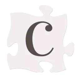 P Graham Dunn Letter C Puzzle Piece