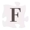 P Graham Dunn Letter F Puzzle Piece