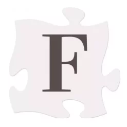 P Graham Dunn Letter F Puzzle Piece