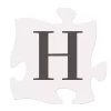P Graham Dunn Letter H Puzzle Piece