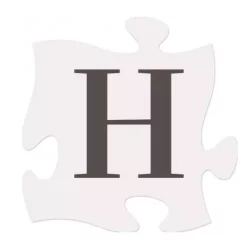 P Graham Dunn Letter H Puzzle Piece
