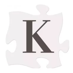 P Graham Dunn Letter K Puzzle Piece