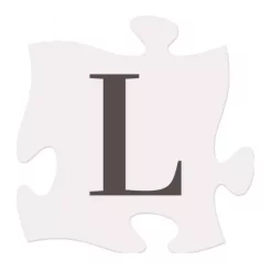 P Graham Dunn Letter L Puzzle Piece