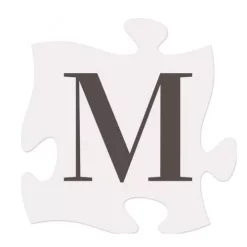 P Graham Dunn Letter M Puzzle Piece
