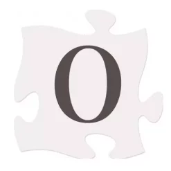 P Graham Dunn Letter O Puzzle Piece