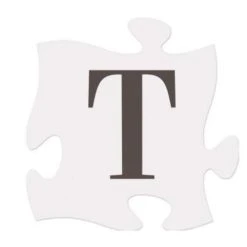P Graham Dunn Letter T Puzzle Piece