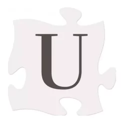 P Graham Dunn Letter U Puzzle Piece