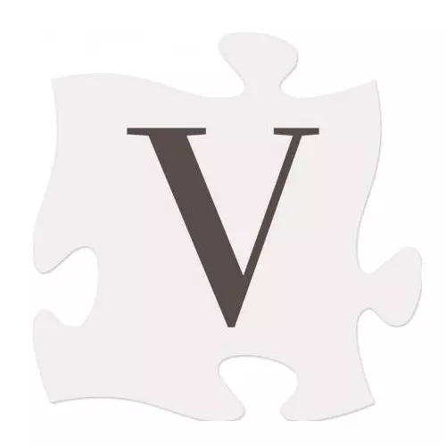 P Graham Dunn Letter V Puzzle Piece 1 P Graham Dunn Letter V Puzzle Piece