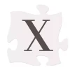 P Graham Dunn Letter X Puzzle Piece