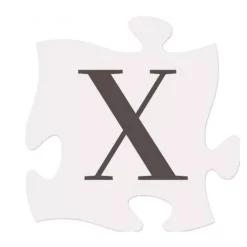 P Graham Dunn Letter X Puzzle Piece