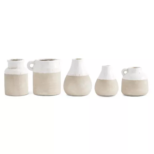 K&K Interiors Ceramic Pot With Light Cream Glazed Top 2 K&K Interiors Ceramic Pot With Light Cream Glazed Top - Image 2