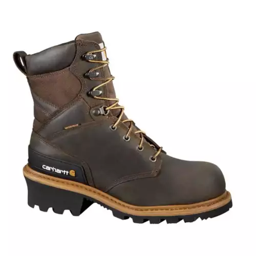 Men's Carhartt Logger 8" Toe Composite Waterproof Work Boots 1 Men's Carhartt Logger 8" Toe Composite Waterproof Work Boots