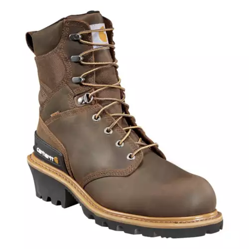 Men's Carhartt Logger 8" Composite Toe Waterproof Insulated Work Boots 1 Men's Carhartt Logger 8" Composite Toe Waterproof Insulated Work Boots