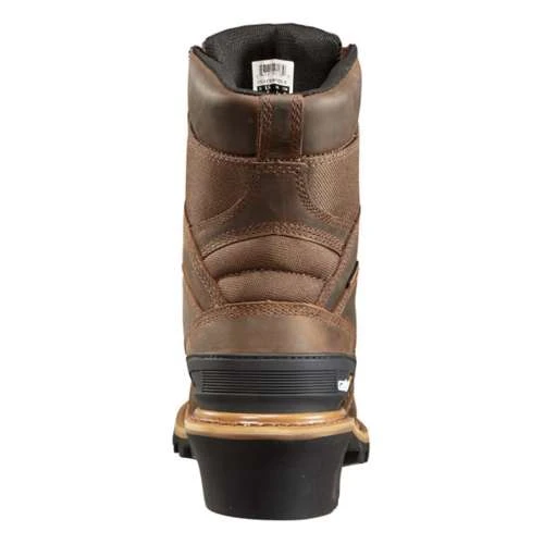Men's Carhartt Logger 8" Composite Toe Waterproof Insulated Work Boots 4 Men's Carhartt Logger 8" Composite Toe Waterproof Insulated Work Boots - Image 4