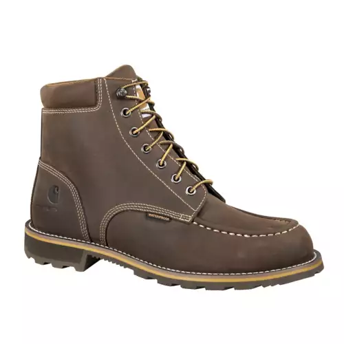 Men's Carhartt Traditional Welt 6" Moc Toe Soft Toe Waterproof Work Boots 1 Men's Carhartt Traditional Welt 6" Moc Toe Soft Toe Waterproof Work Boots